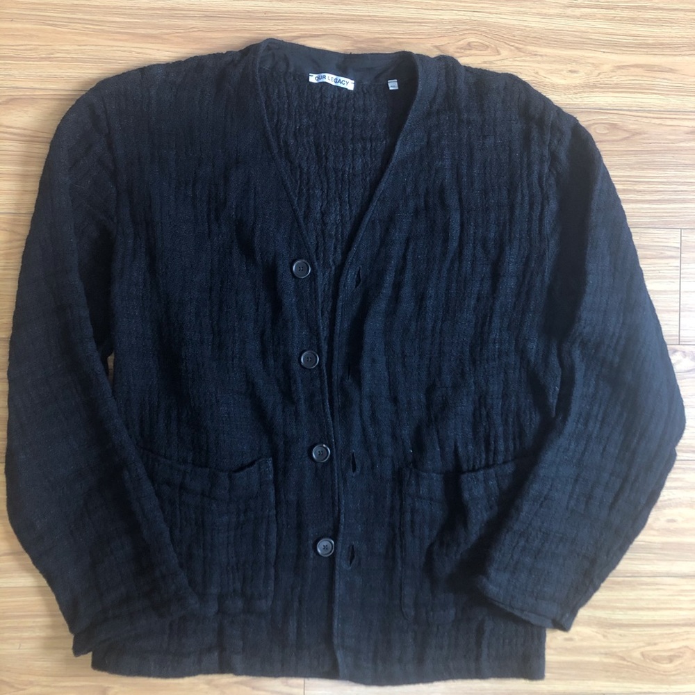 Men’s black cardigan